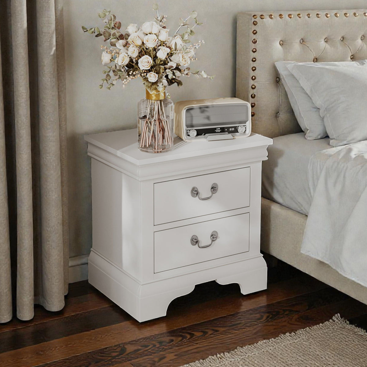 Nightstand With 2 Drawers