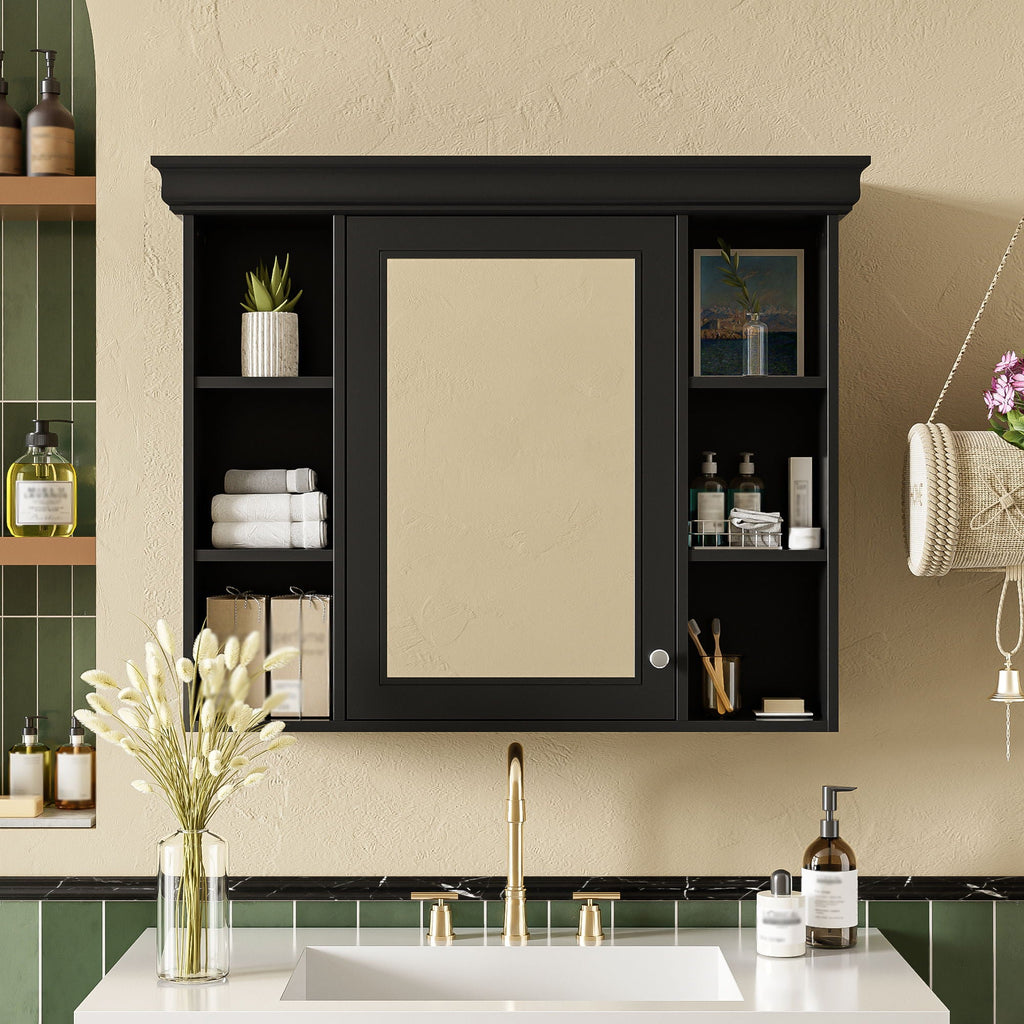 Wall Mounted Bathroom Storage Cabinet With Mirror Door