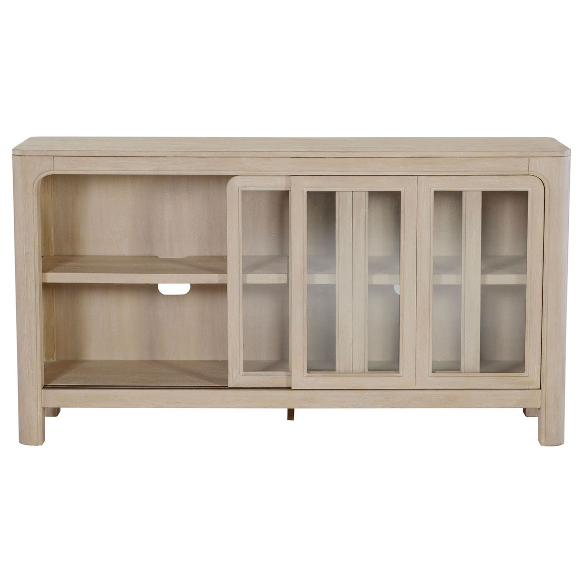 Solano Sliding Door Dining Sideboard Server Weathered Mango
