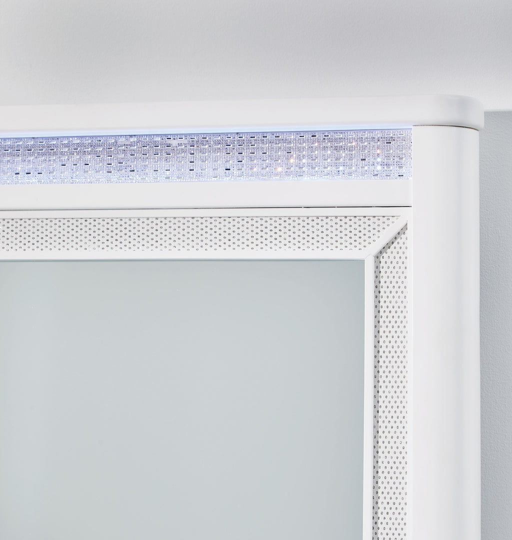 Chalanna - Dresser And Mirror - White