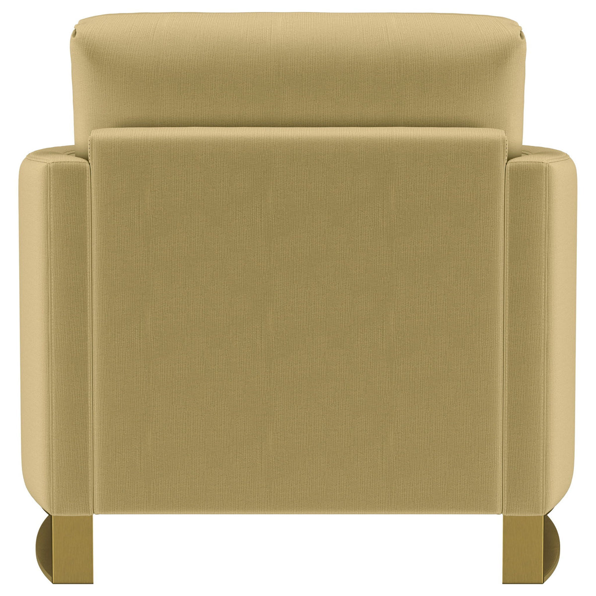 Corliss Upholstered Curved Track Arm Chair Camel