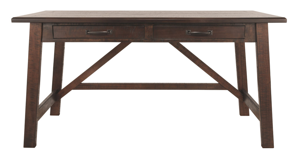 Baldridge - Home Office Large Leg Desk - Rustic Brown