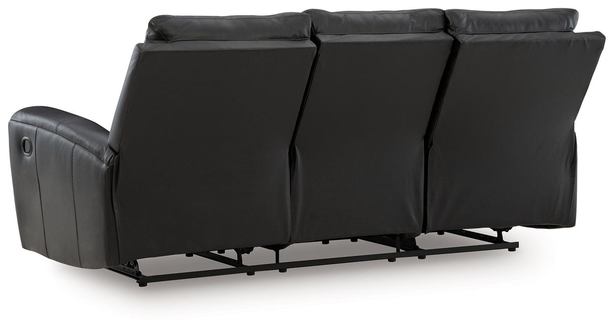 Glossmore - Reclining Sofa - Black