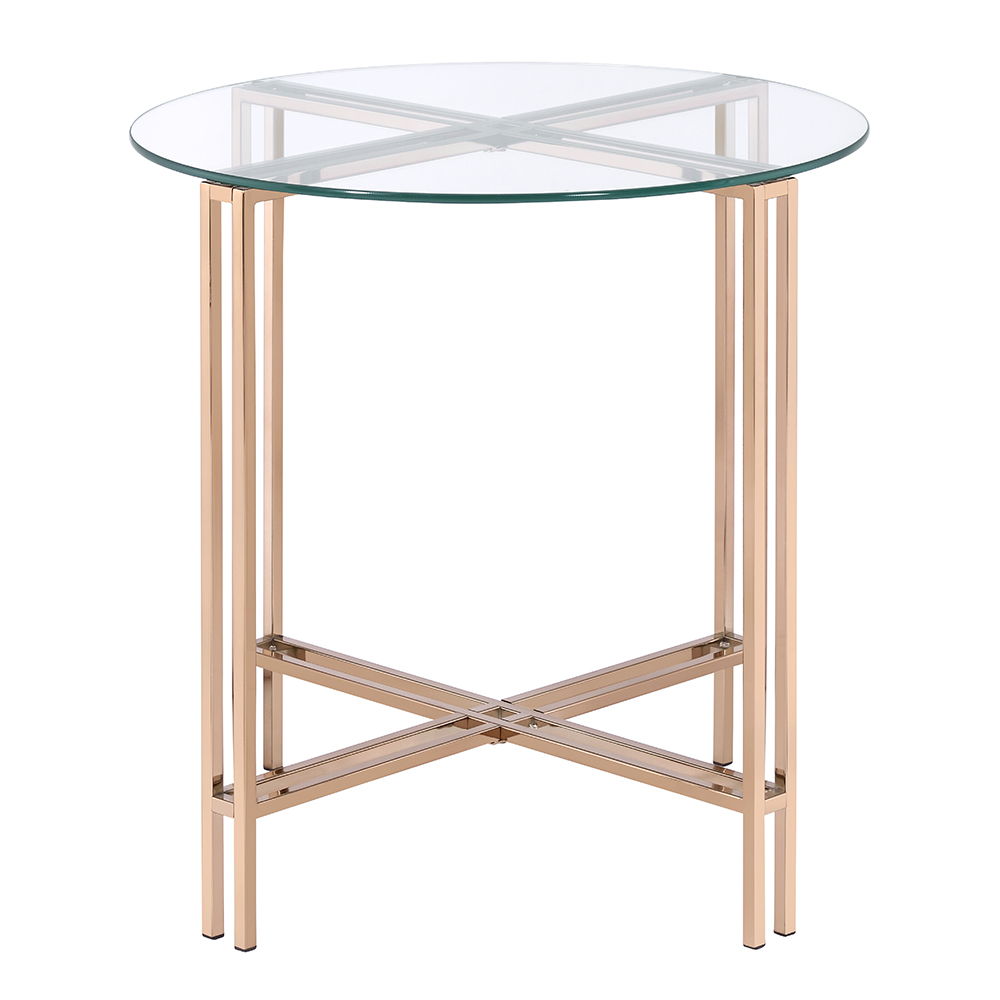 Veises - End Table - Champagne