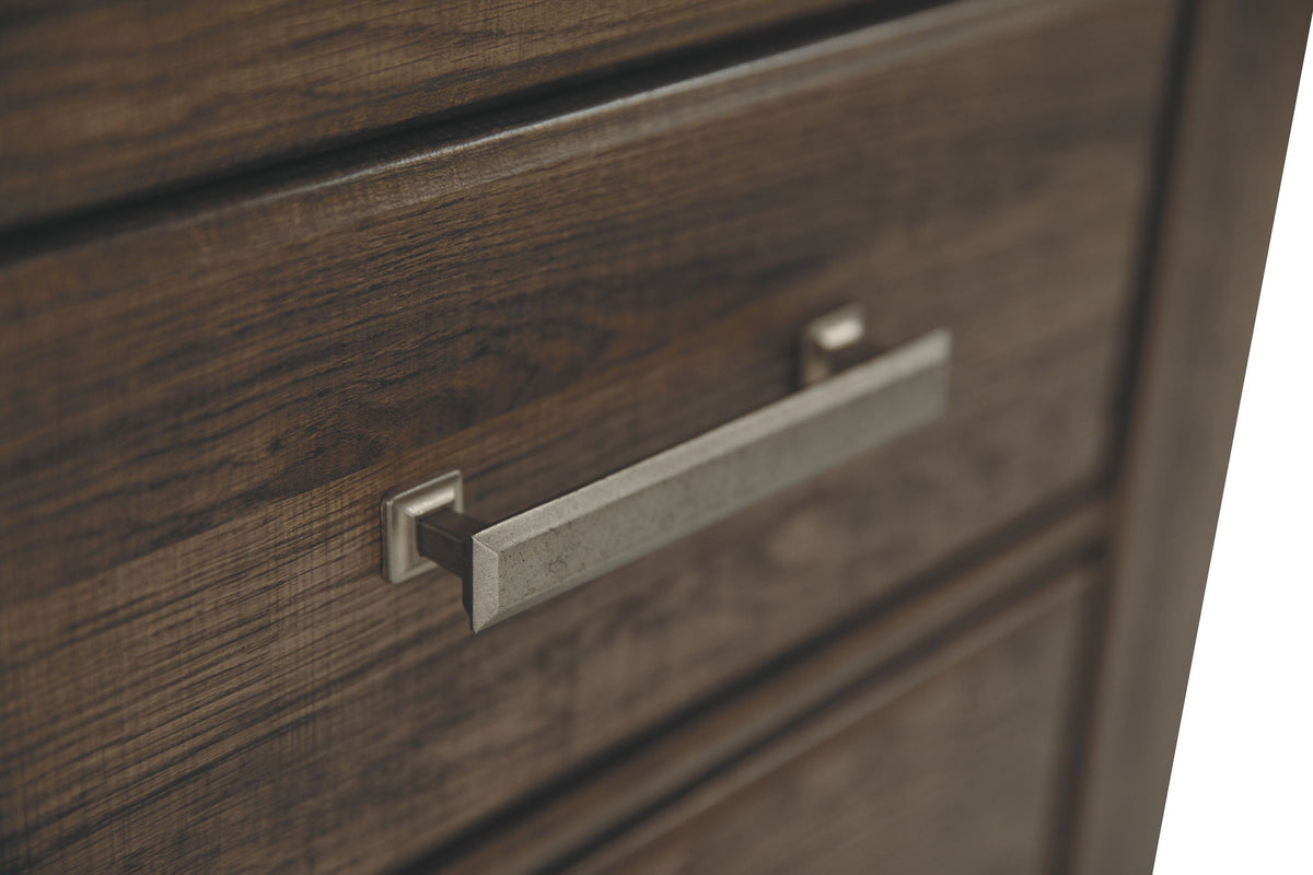 Juararo - Two Drawer Night Stand - Dark Brown