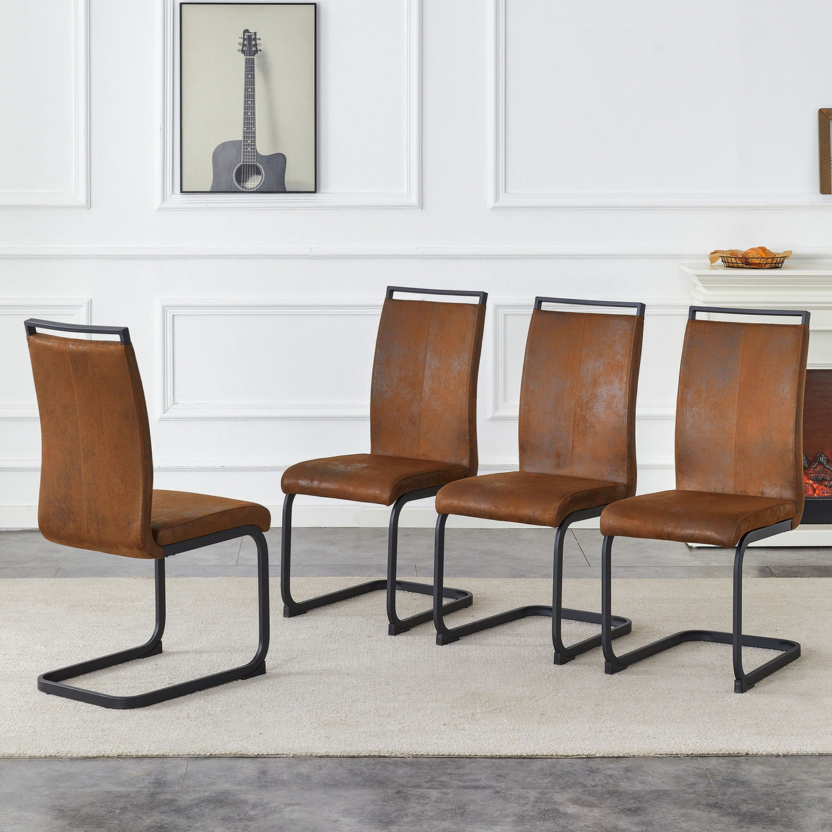 Dining Chairs With Ergonomic Backrest