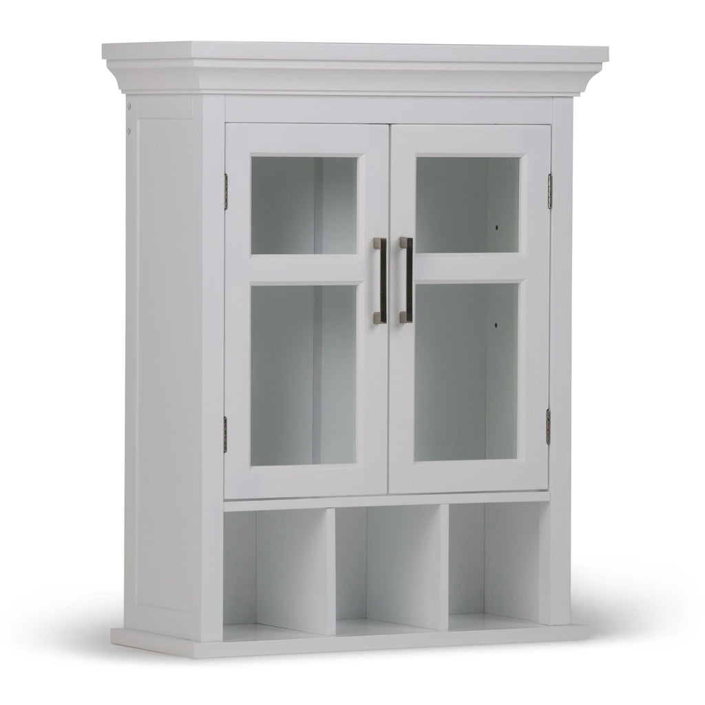 Avington - 2 Door Wall Cabinet With Cubbies - Pure White