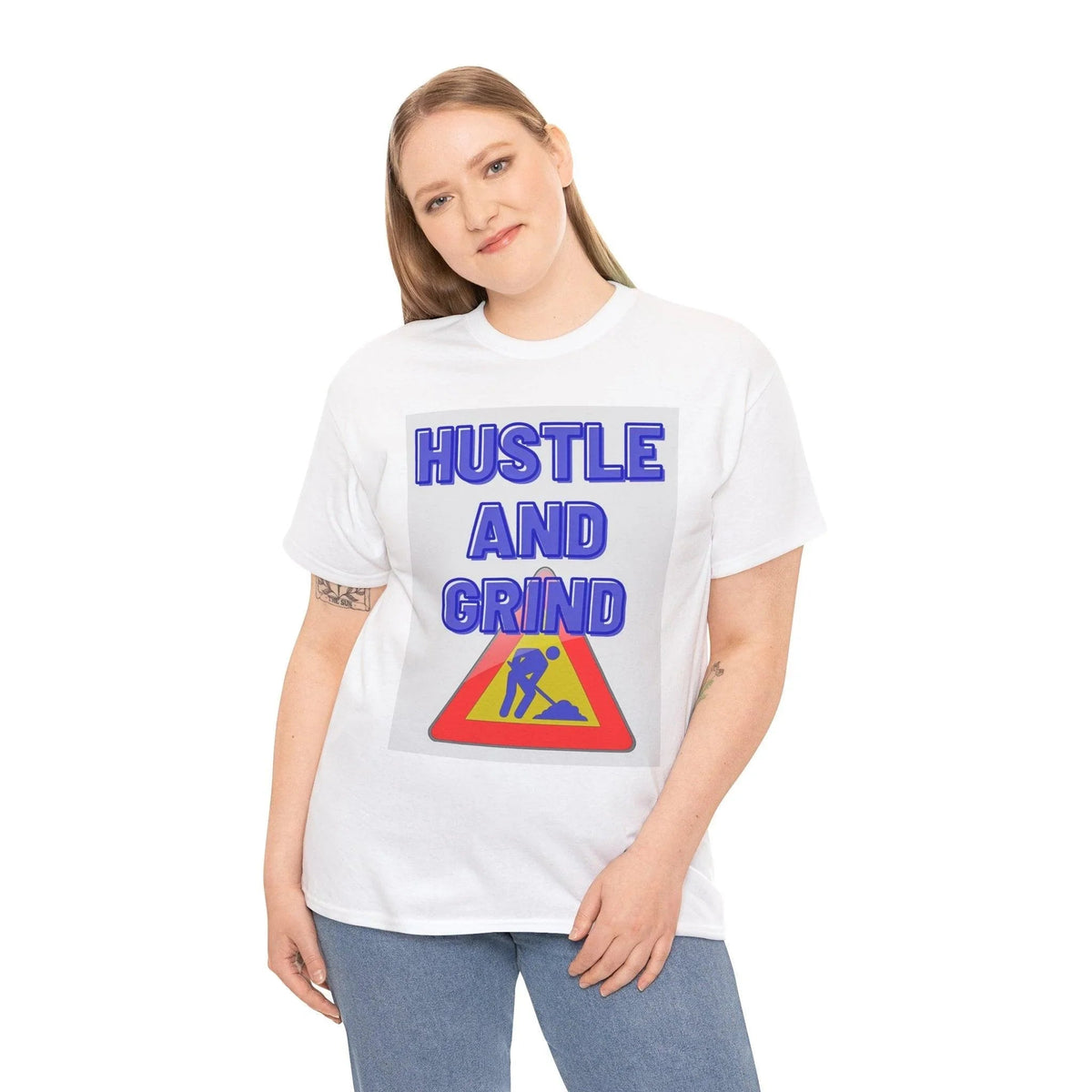 Hustle and Grind Men's Motivational T-Shirt"