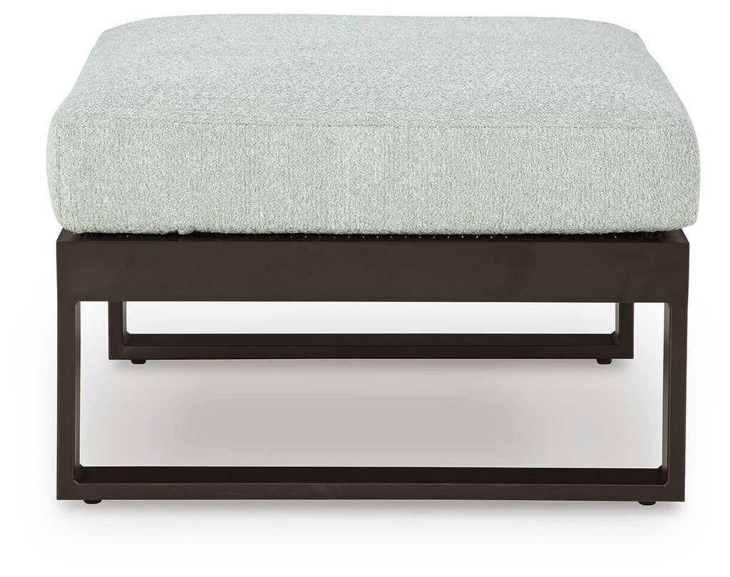 Beachloft - Ottoman With Cushion - Black / Gray