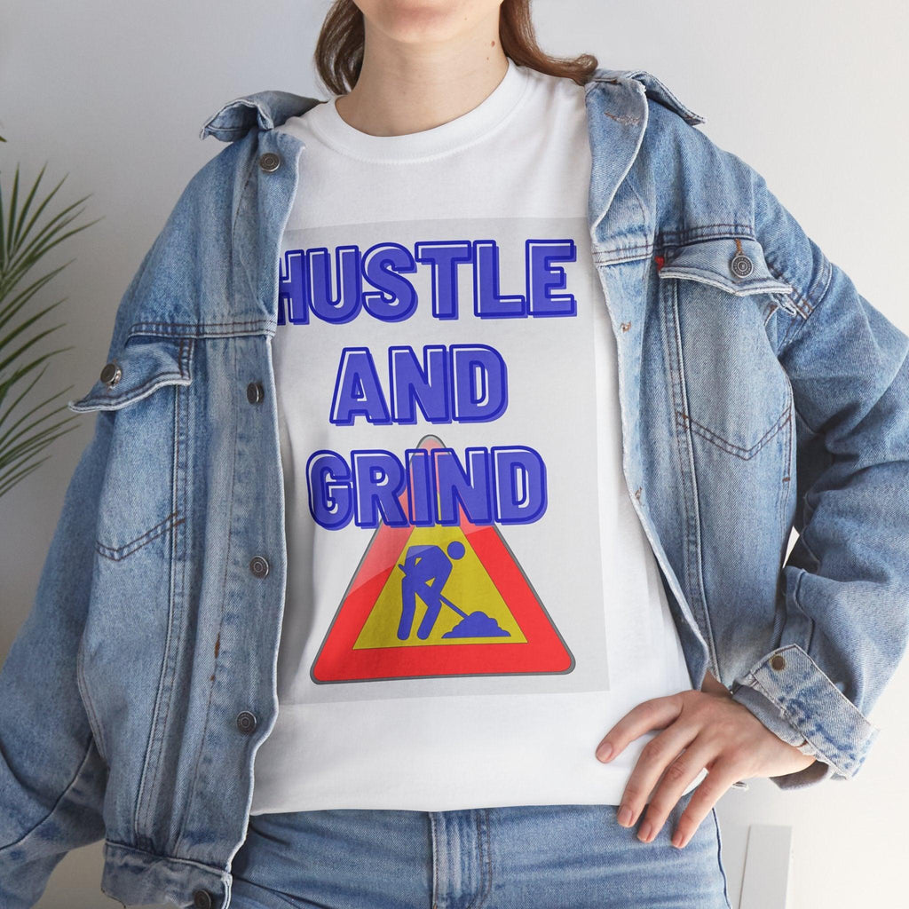 Hustle and Grind Men's Motivational T-Shirt"