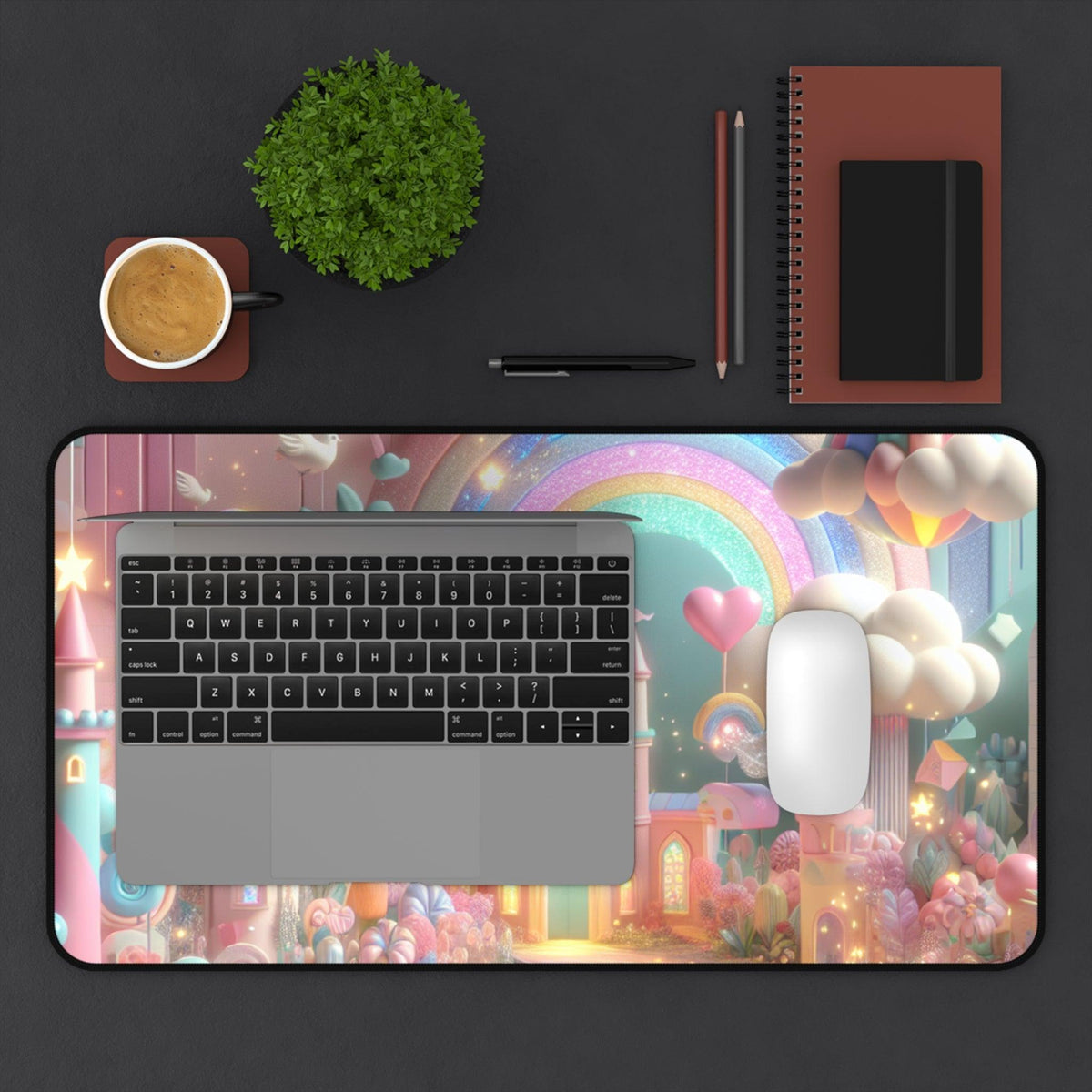Desk Mat - Candyland Princess Castle Design