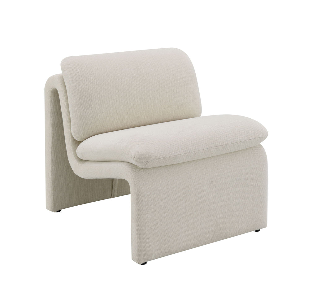 Jaeda - Innovative Elegance Accent Chair In Curved Shape