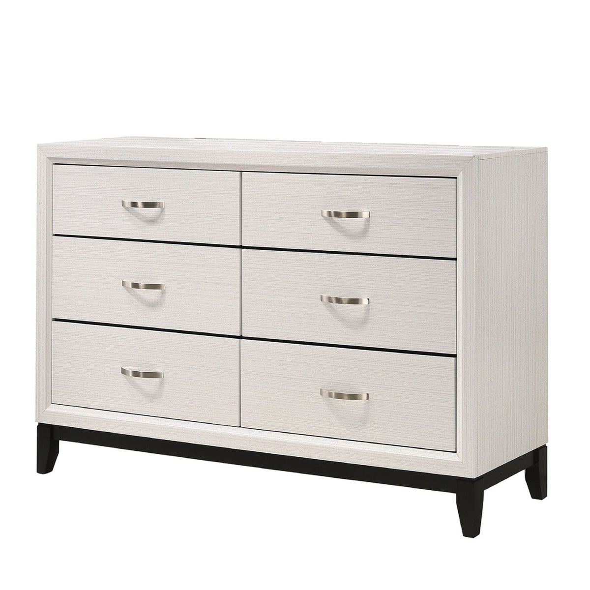 Contemporary 6 Drawer Dresser With Handles