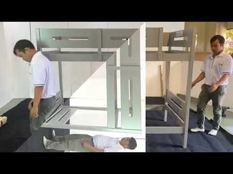 Edah - Twin Over Twin Bunk Bed - Gray