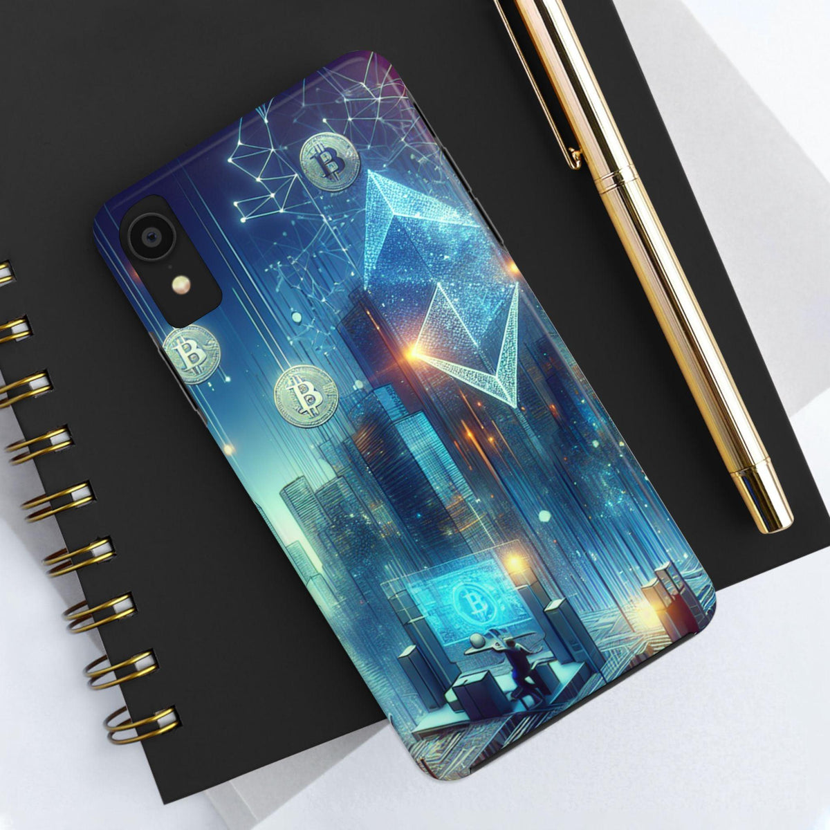 Phone Case - Cryptocurrency Enthusiasts Futuristic Design
