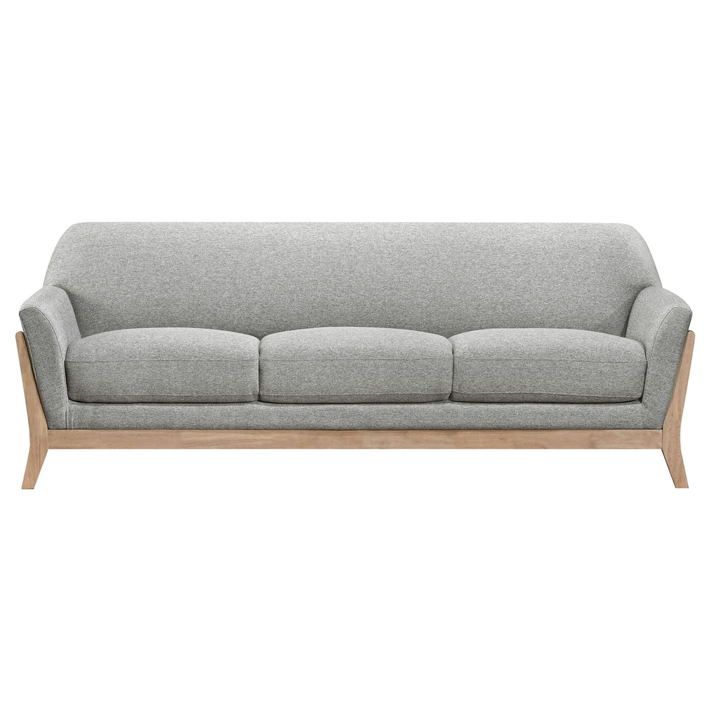 Vaughn Fabric Upholstered Flared Arm Sofa Grey