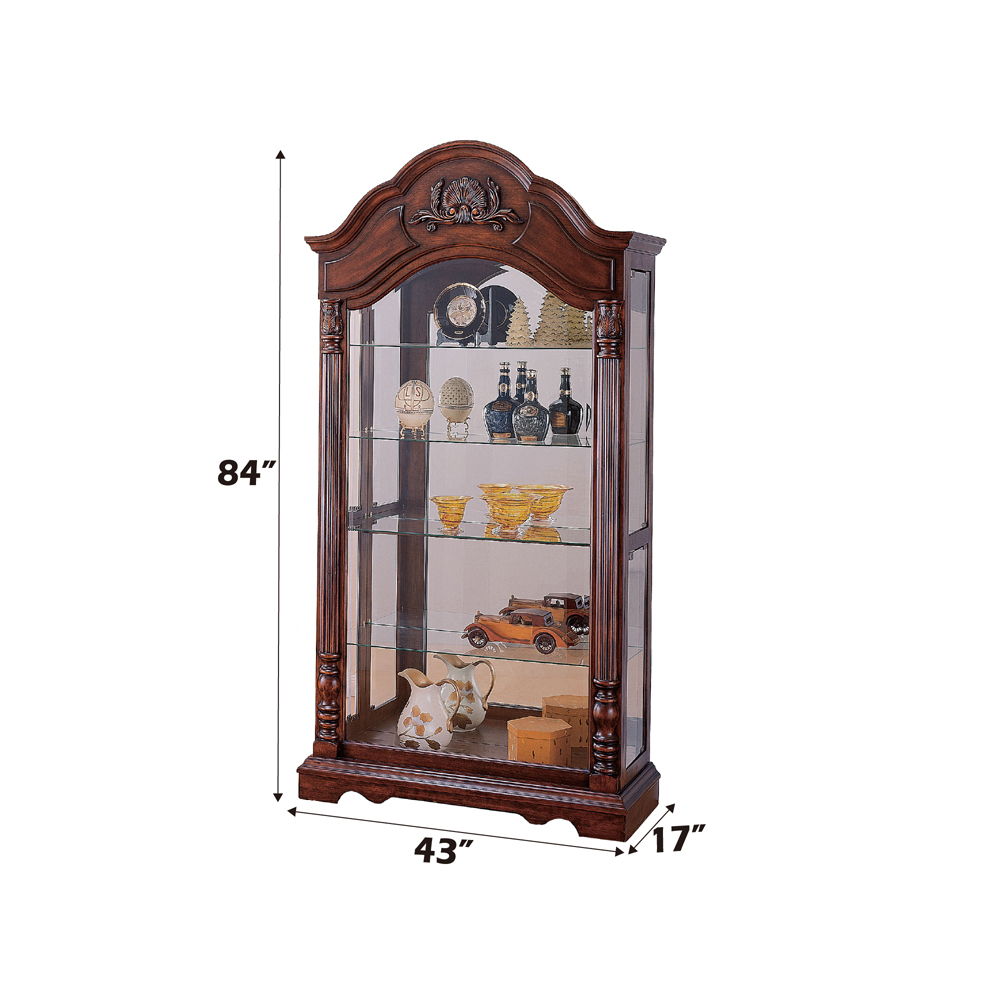 Denton - Curio Cabinet - Cherry