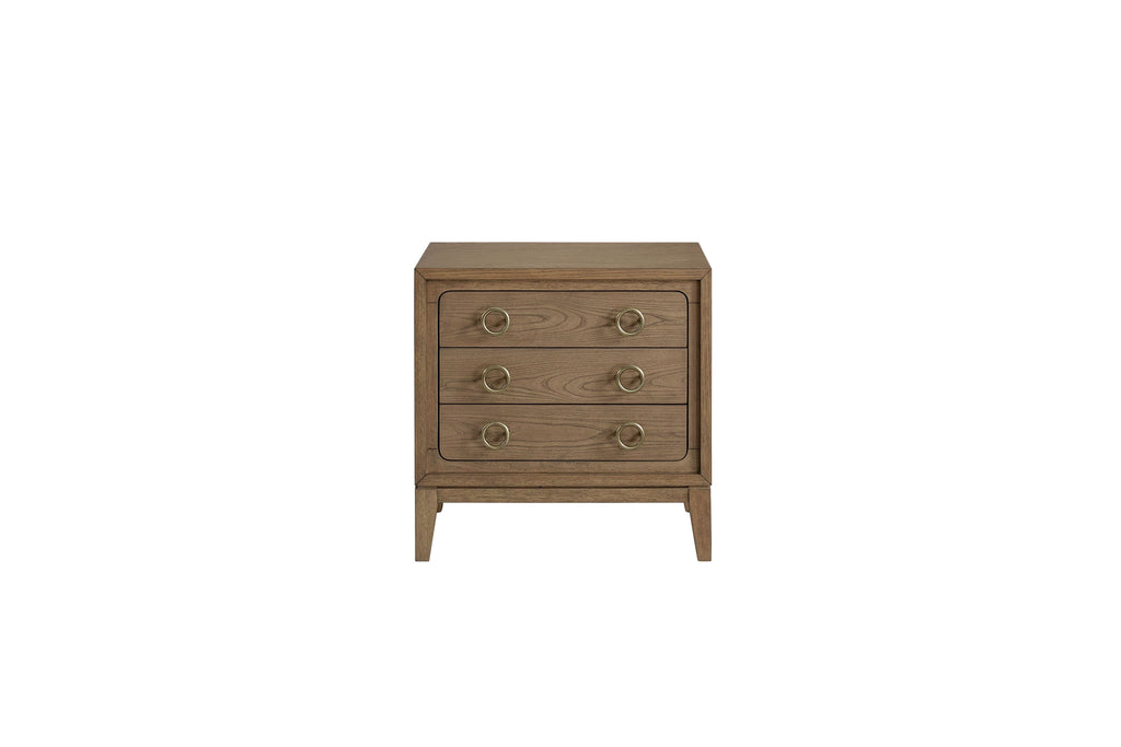 3 Drawer Nightstand With USB - Latte