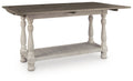 Havalance - Flip Top Sofa Table - Gray / White