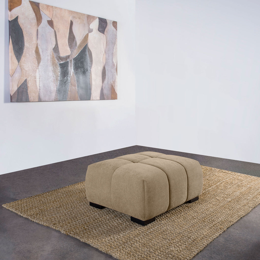 Octavia Upholstered Rectangular Ottoman Camel
