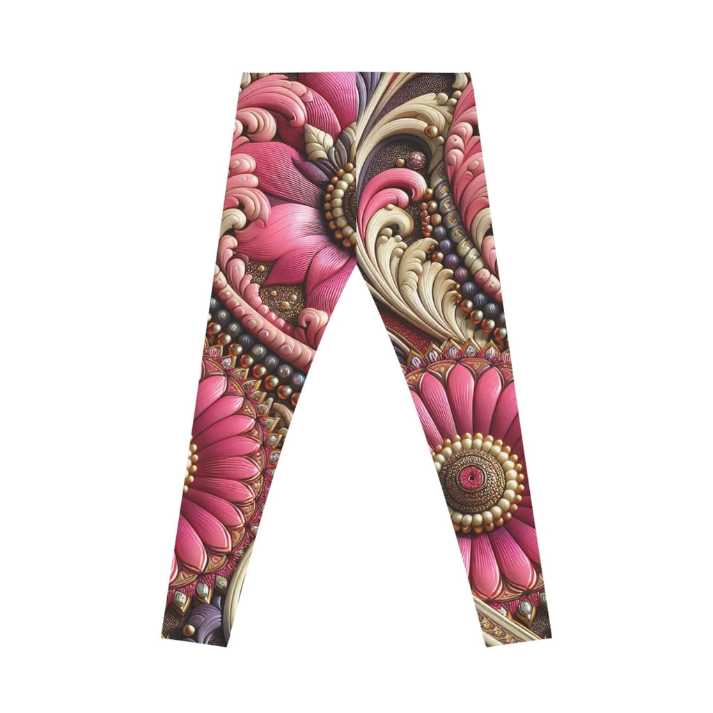 Pink Flower Leggings