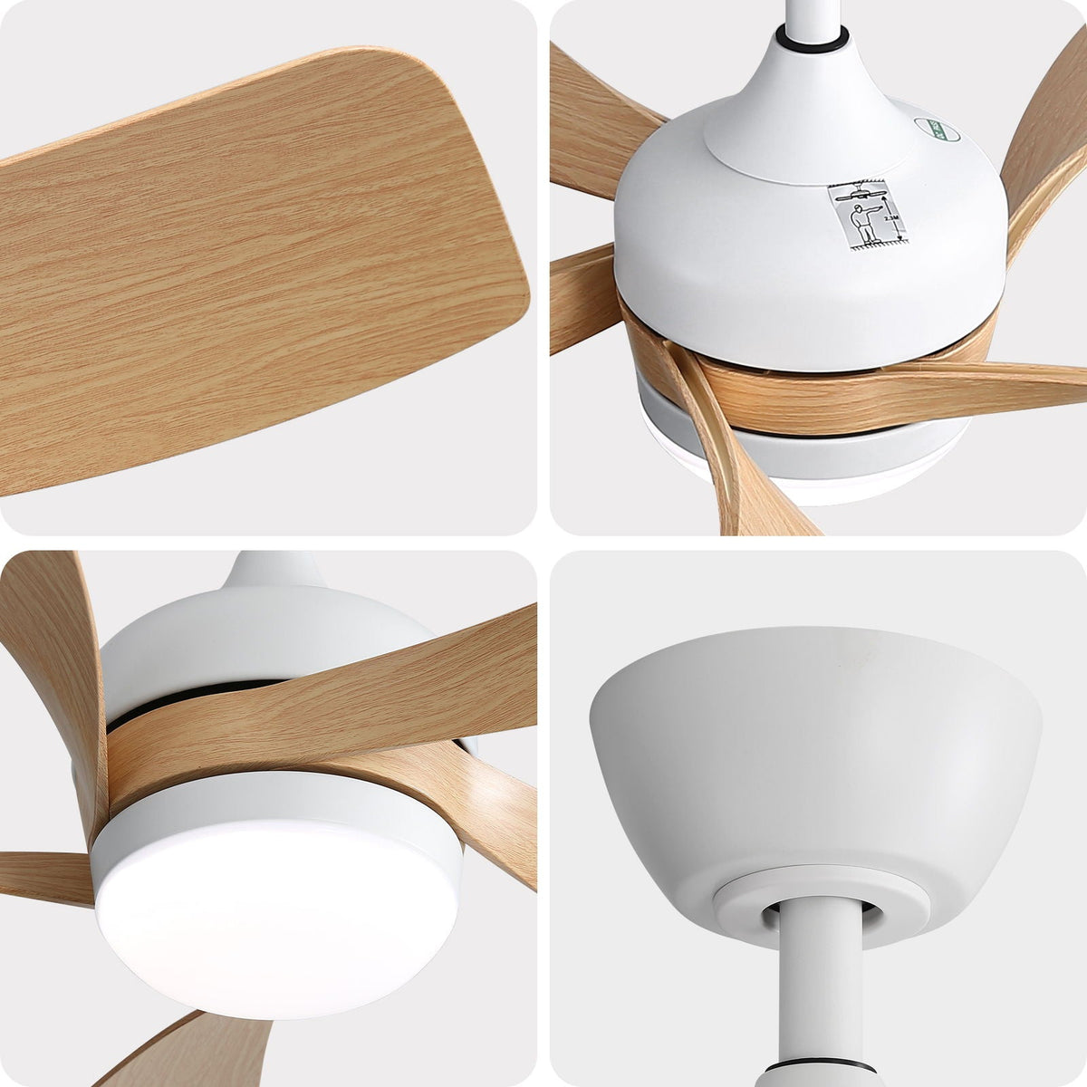 Ceiling Fan & DC Motor And Integrated Light