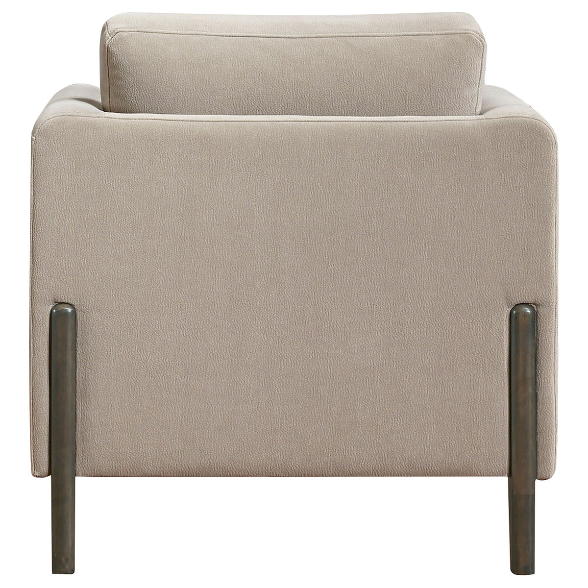 Islington Fabric Upholstered Panel Arm Accent Chair Taupe