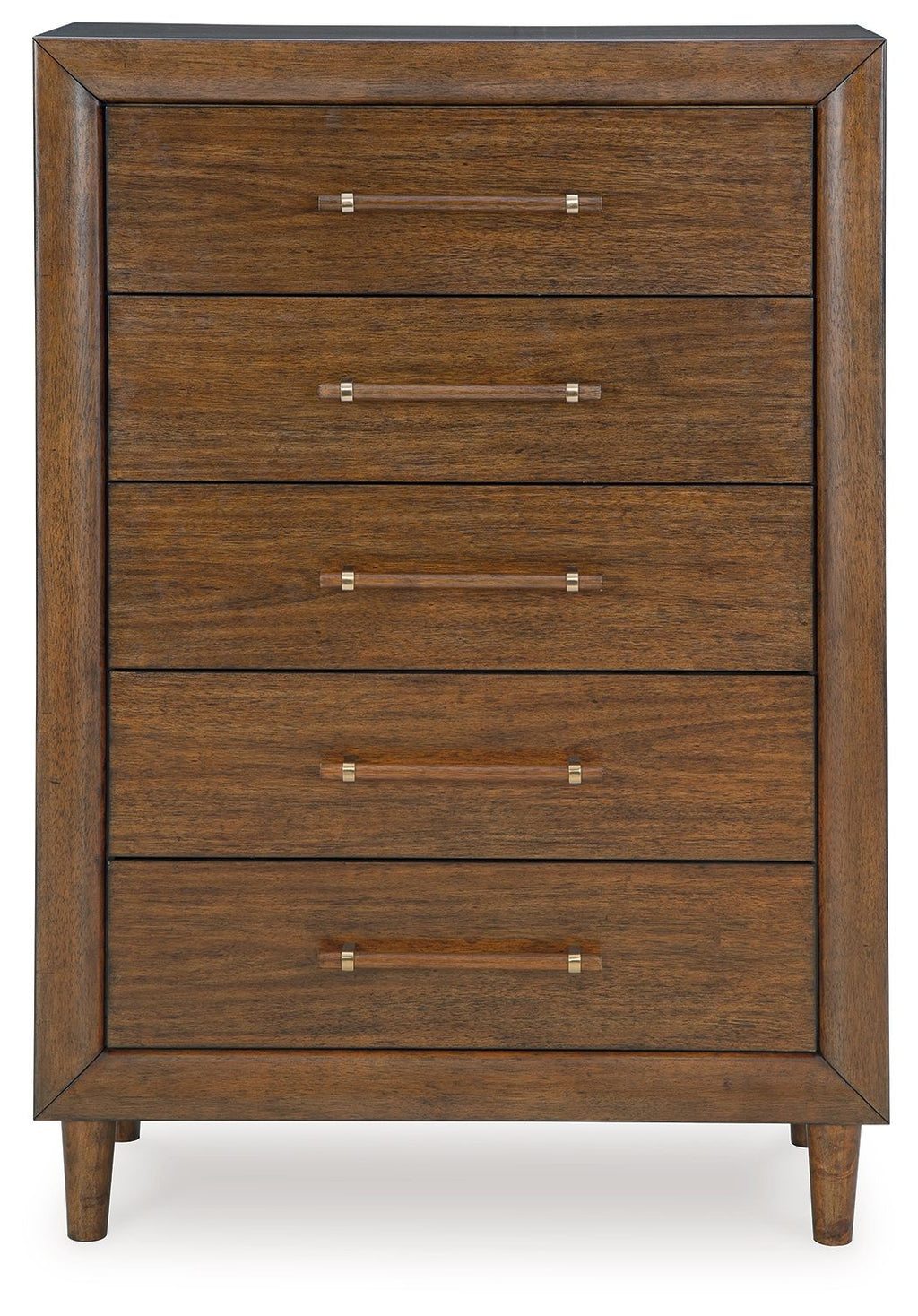 Lyncott - Five Drawer Chest - Brown