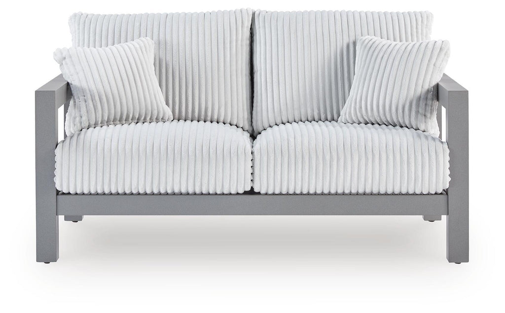 Hurley Park - Loveseat With Cushion - Gray