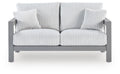 Hurley Park - Loveseat With Cushion - Gray