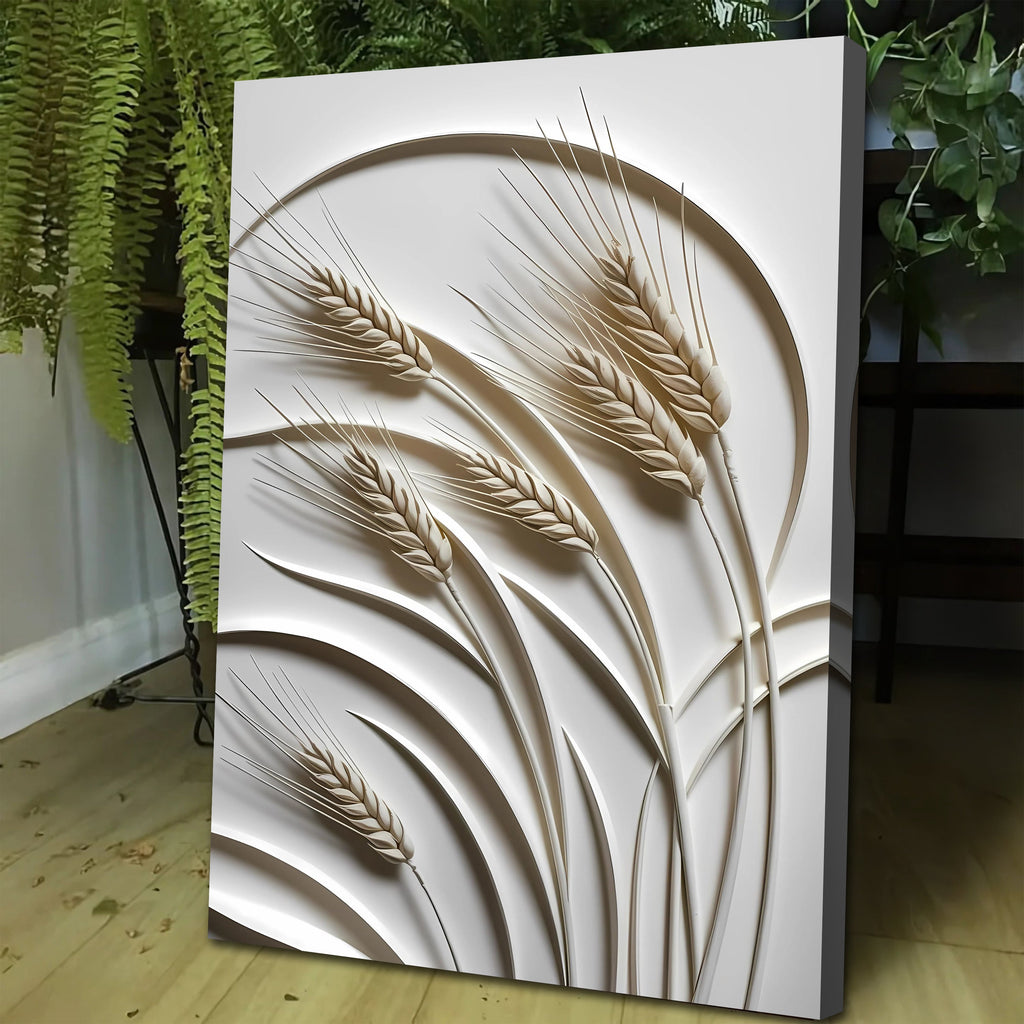 Minimalist Wheat Wall Art