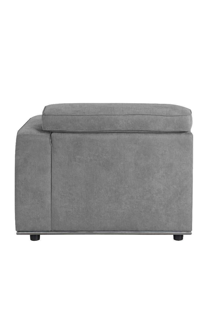 Alwin - Modular Rf Chaise - Dark Gray Fabric