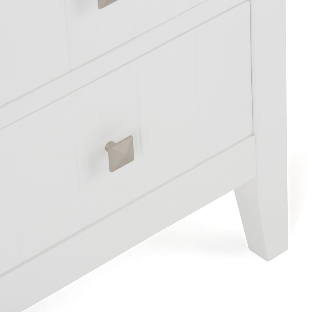 Acadian - 4 Drawer Floor Storage Cabinet - Pure White