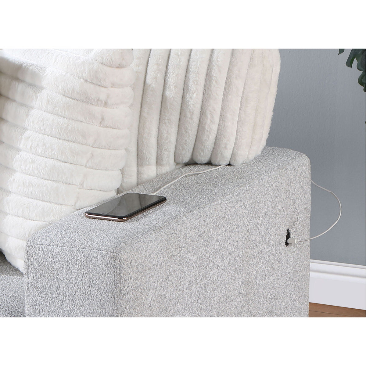 Ford - Reversible Pull Out Sofa Bed - Light Gray