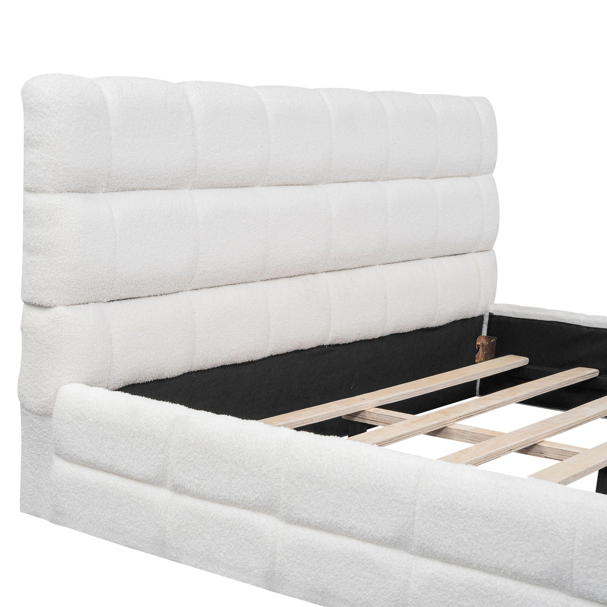 Upholstered Platform Bed With Headboard