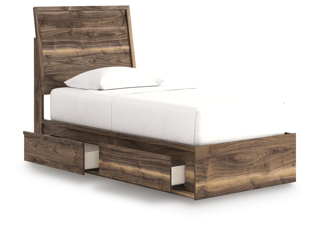 Chirason - Panel Bed With Storage