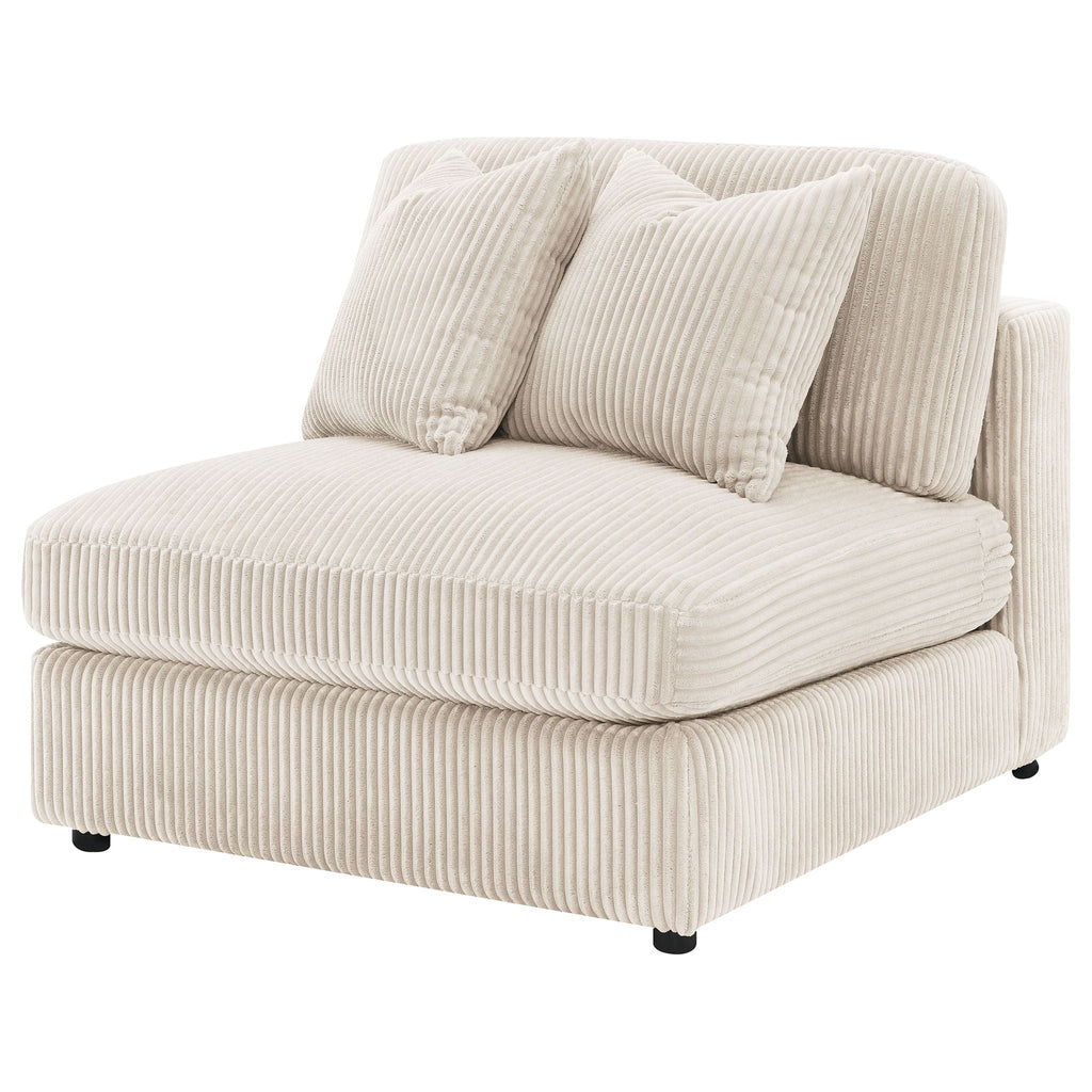 Blaine Upholstered Armless Chair Sand