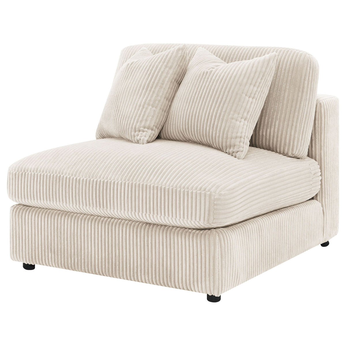 Blaine Upholstered Armless Chair Sand