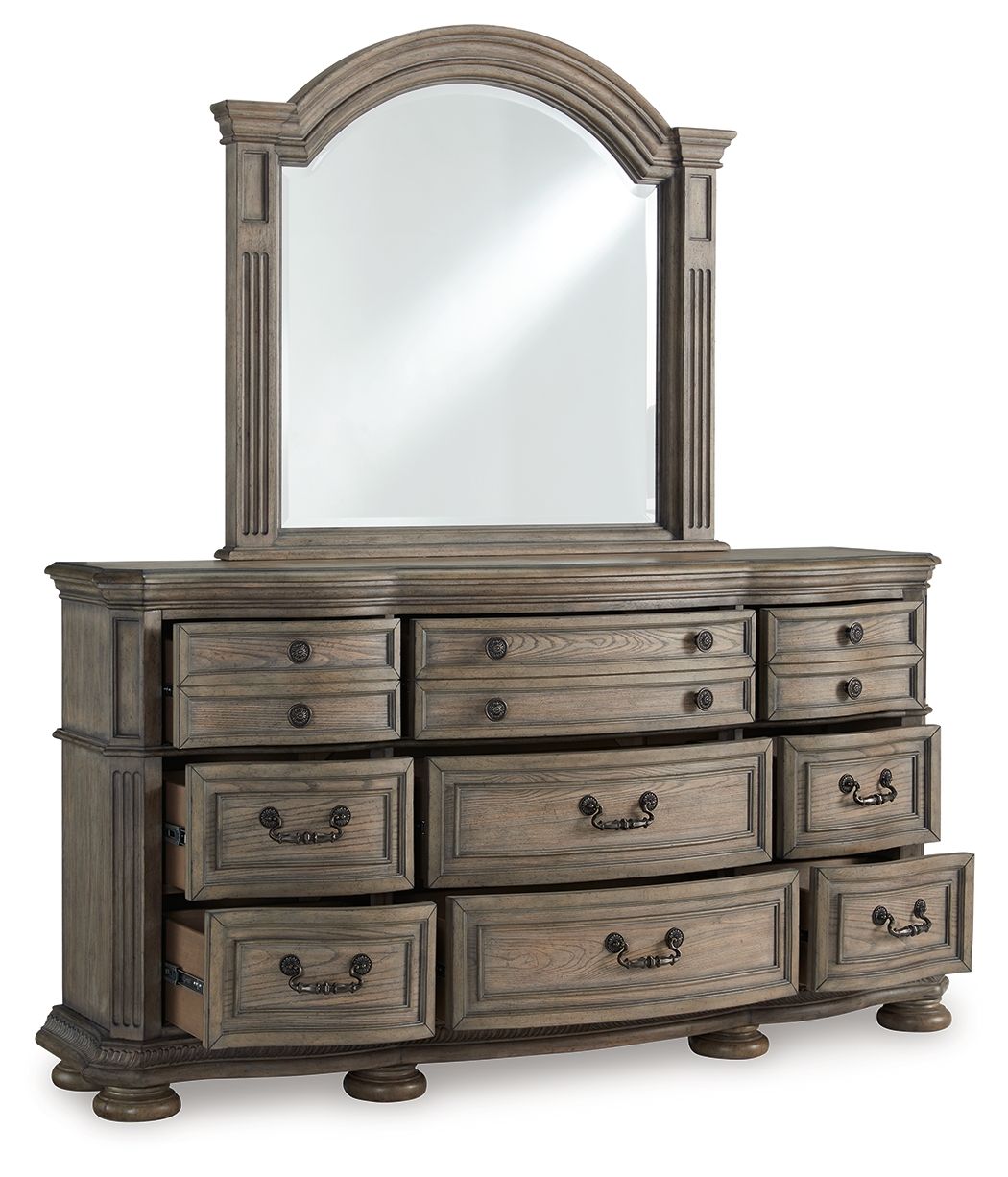 Ardenfield - Dresser And Mirror - Light Brown