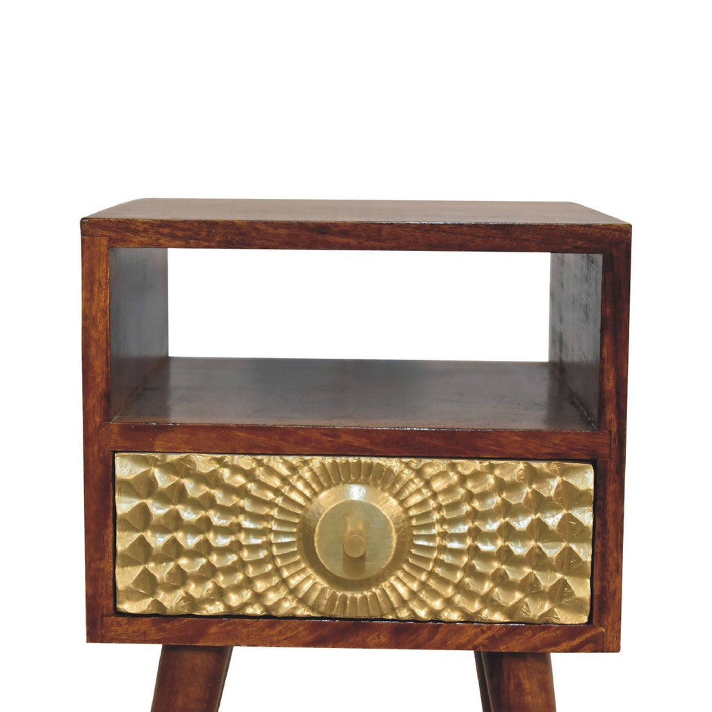 Eden - Mini Nightstand - Chestnut
