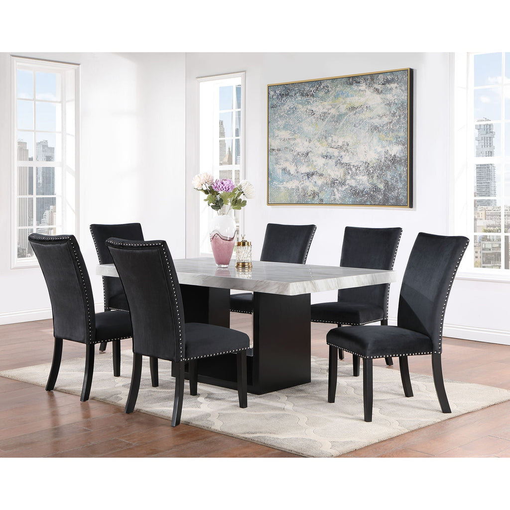 Sheena - 5 Pieces Dining Table Set - Black