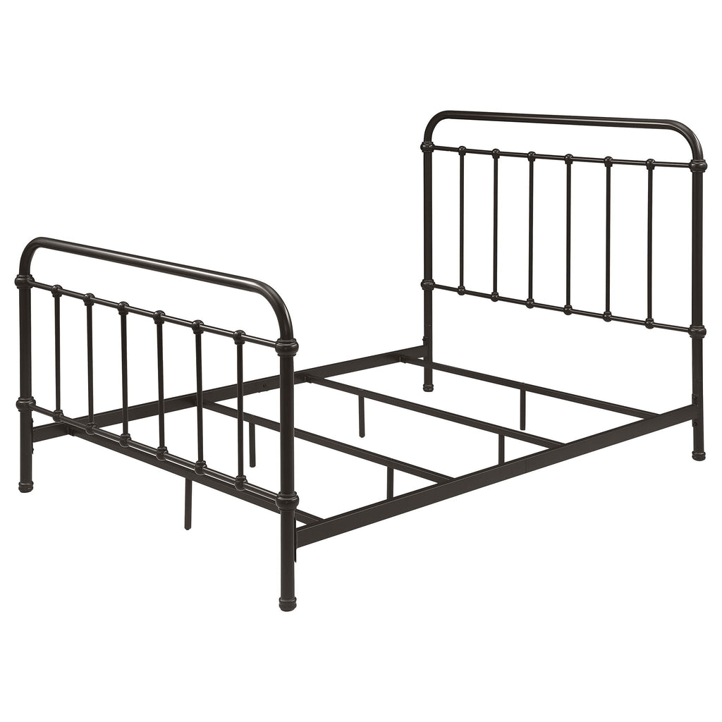Livingston Metal Full Open Frame Bed Dark Bronze