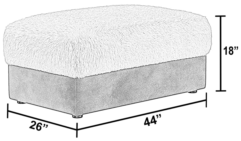 Snowball - Ottoman - Taupe / Natural