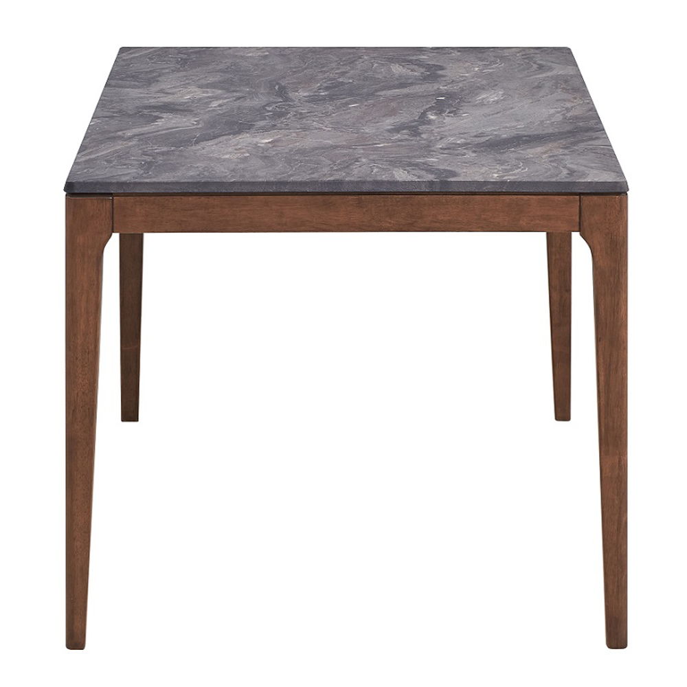Bevis - Dining Table - Engineered Stone Top & Walnut
