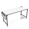 60 Inch Computer Desk with Charging Station Storage Bag