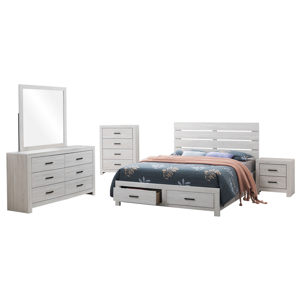 Brantford 5-piece Eastern King Bedroom Set Coastal White