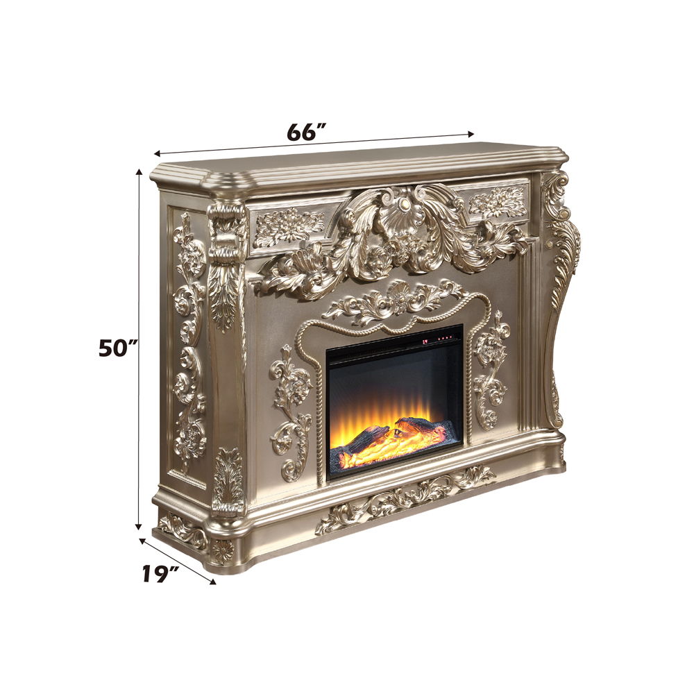 Sorina - Fireplace - Antique Silver