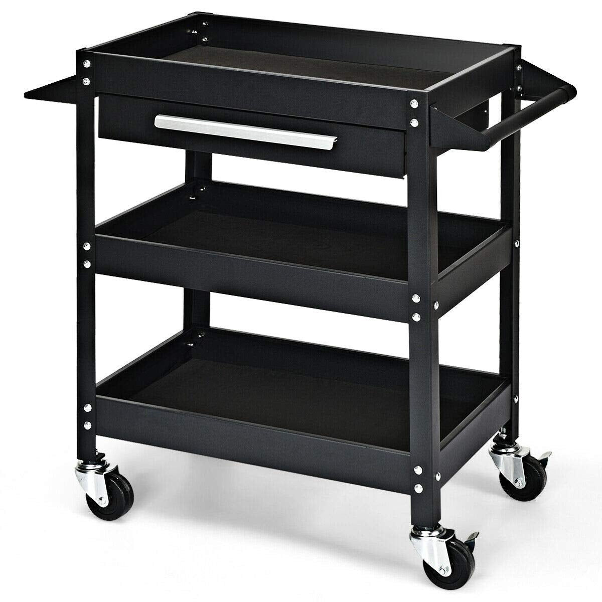 Rolling Tool Cart Mechanic Cabinet Storage ToolBox Organizer with Drawer