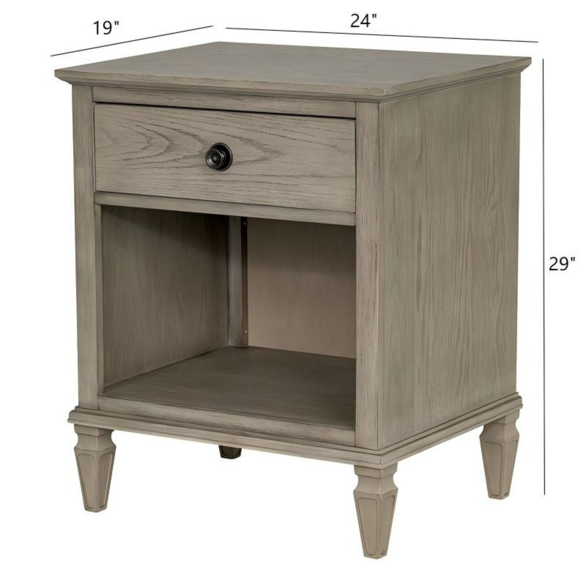 Victoria - Nightstand With Open Storage