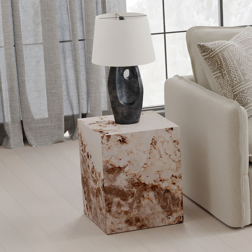 Fultan - End Table - Engineered Stone